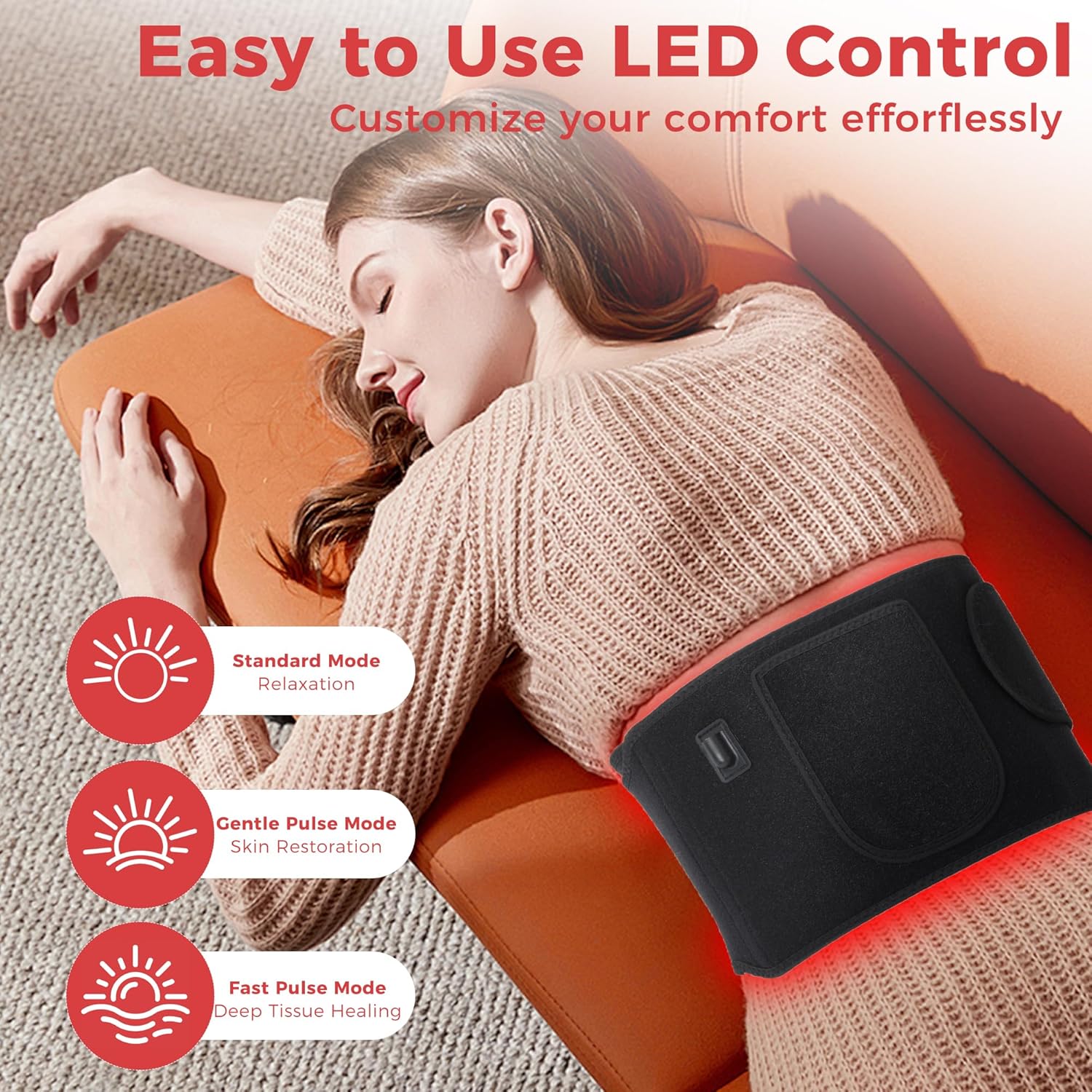 Lux Red Light Therapy Belt - Dual-Wavelength Relief