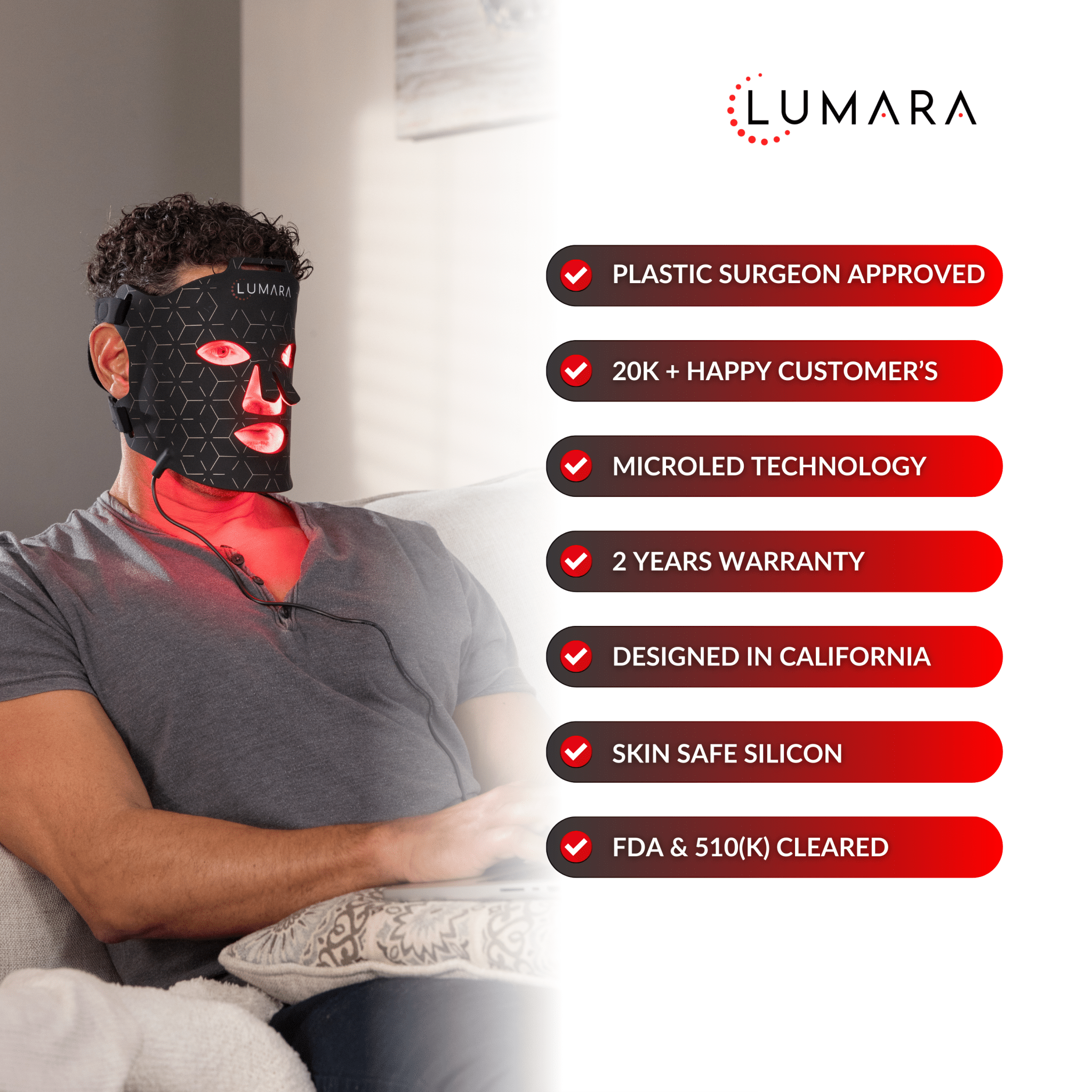 Lux Red Light Therapy Mask
